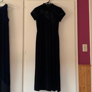 Velvet Asian style dress